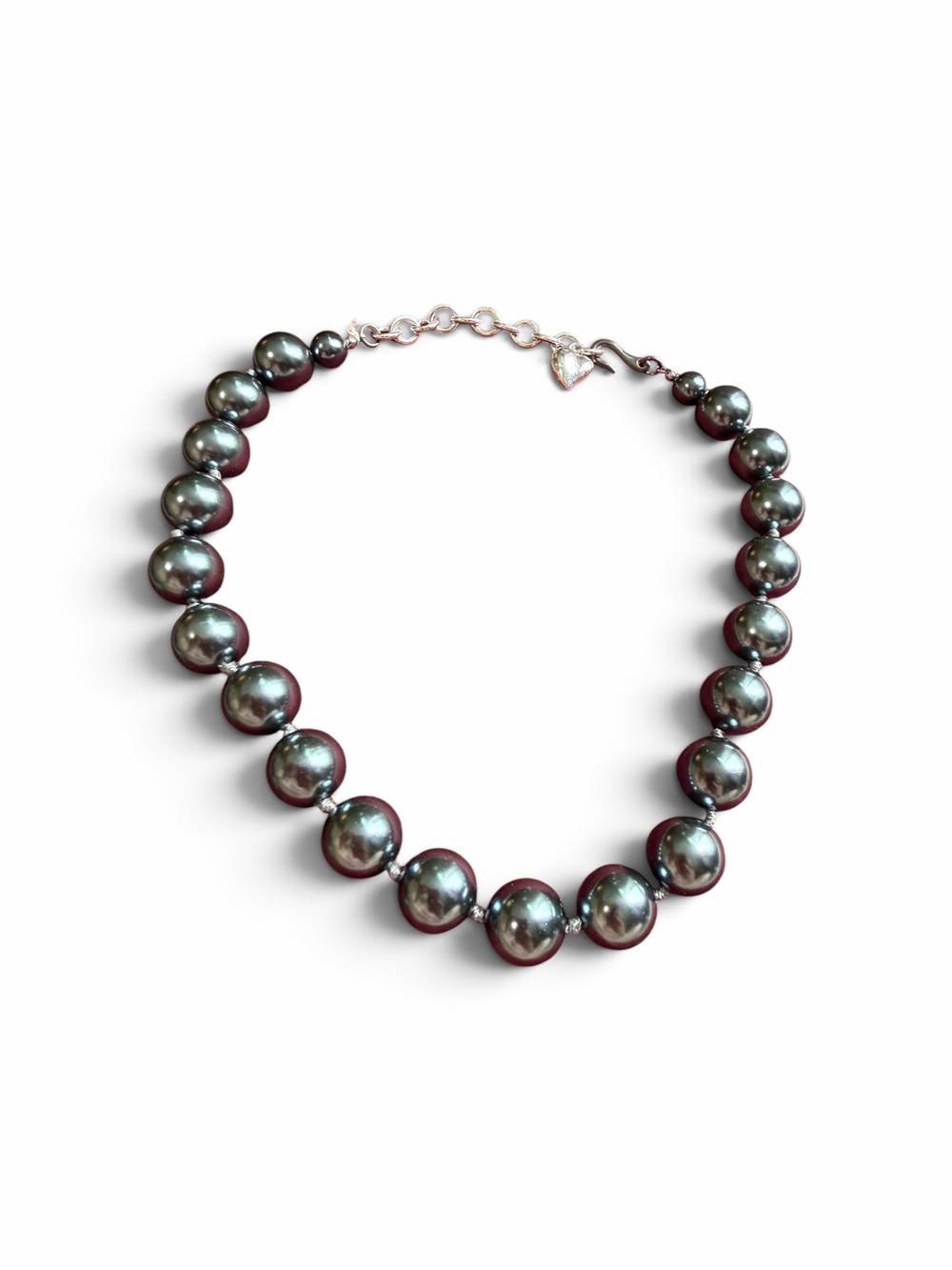 Carolee Gray Faux Tahitian Pearl Statement Necklace